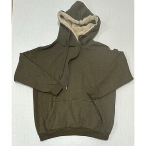 Aerie Women’s Fax Fur Hoodie Army Green Size XSmall Comfort & Casual